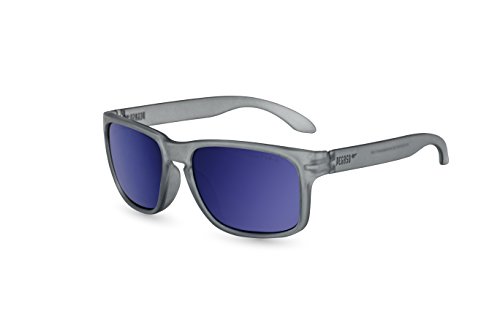 Pegaso 145.02-Gafas Proteccion Gama Sun Modelo Rocky Lente PC Solar, Gris/Espejo Azul Revo, 55 Unisex Adulto