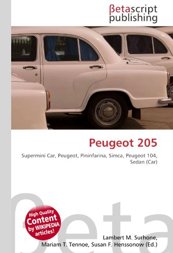 Peugeot 205: Supermini Car, Peugeot, Pininfarina, Simca, Peugeot 104, Sedan (Car)