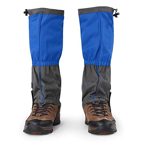 Polainas para esquí, botas para zapatos Polainas para exteriores impermeables para deportes Legging Polainas Botas para zapatos para senderismo/escalada/caminar/esquiar para adultos(azul)