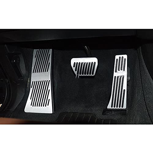Rtyuiop Accesorios de Coche en Almohadillas de Pedal de reposapiés de Freno de Acelerador, para BMW X5 X6 Serie E70 E71 E72 F15