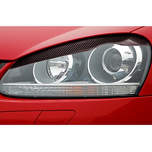 Rtyuiop para VW, para Golf 5MK5-A, luz de Coche, ceja, Fibra de Carbono, Faro, ceja, decoración de pestañas, Accesorios para Coche