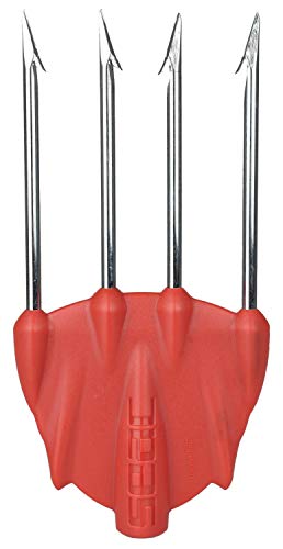 SEAC Killer Accesorio para Pesca submarina 4 Puntas Pesadas, Adultos Unisex, Rojo, One Size