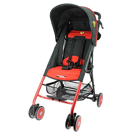 Silla de paseo Ferrari oficial de 6 a 36 meses, ultraligera y compacta