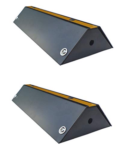 SNS SAFETY LTD Tope de Rueda de Acero, de Bajo Perfil para los Estacionamientos y Plazas de Garaje 42x16x7cm (Paquete de 2) SNS SAFETY LTD Tope de Rueda de Acero, de Bajo Perfil para los Estacionamientos y Plazas de Garaje 42x16x7cm (Paquete de 2)
