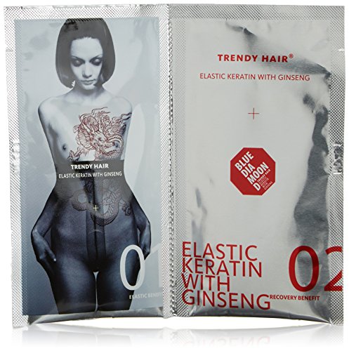 Trendy Hair Elastic Keratin With Ginseng 1 Application Tratamiento Capilar - 2 x 50 ml