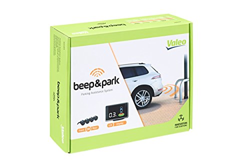 Valeo Beep & Park – Asistente con 4 sensores y Pantalla LCD para Montaje, Ref. Delantera y Trasera de O 632201, Negro