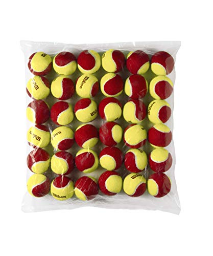 Wilson Starter Red Pelotas de tenis, pack de 3, para niños, amarillo/rojo