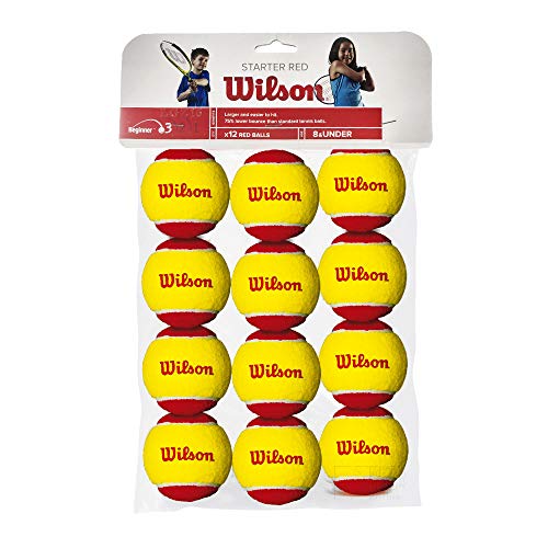 Wilson Starter Red TBALL 12 Pack - Pelotas, Color Rojo, Talla