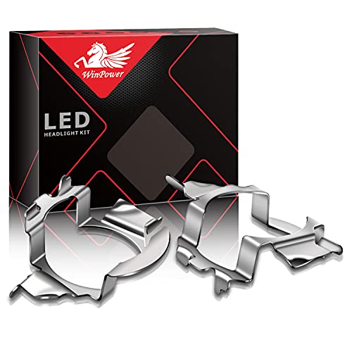 Win Power H7 LED Base de la bombilla Clips Adaptador Poseedor Apoyo Enchufe Accesorios de conversión de zócalo de lámpara LED, 2 piezas