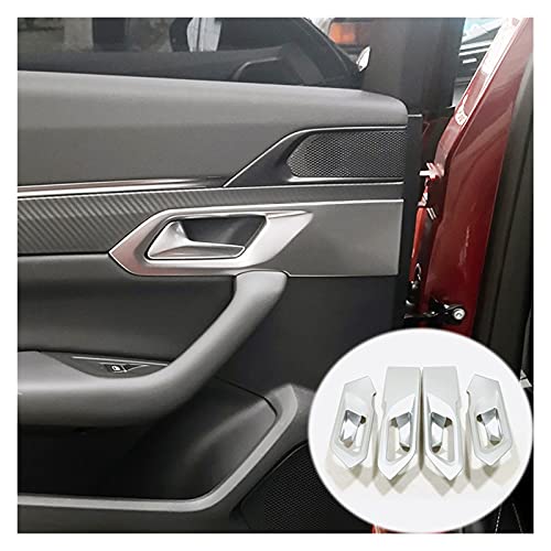 Wishful Ajuste para Peugeot 508 Allure SW GT Accessories 2018 2019 ABS Matte Car Door Interior Cow Bowl Protector Frame Frame Sticker Stickling Car Styling