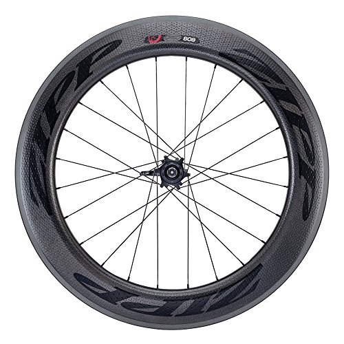 Zipp Firecrest Rueda Trasera 808, Carbono, Cubierta 10-11v, Pegatina, Negra, Multicolor, M