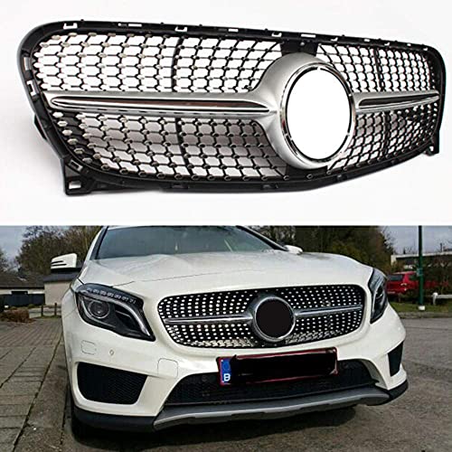 ZQXFZ Rejillas Frontales De Parachoques Radiador para Mercedes Benz GLA Klasse X156 2014 2015 2016, Parachoques Superior Delantero Embellecedores Y Accesorios para CarroceríA ZQXFZ Rejillas Frontales De Parachoques Radiador para Mercedes Benz GLA Klasse X156 2014 2015 2016, Parachoques Superior Delantero Embellecedores Y Accesorios para CarroceríA