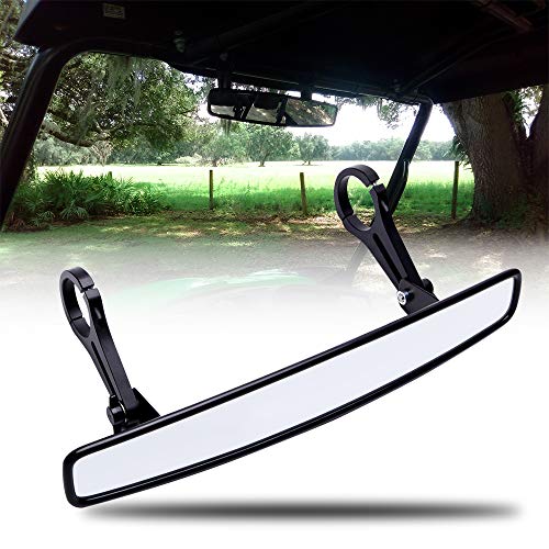 15" Espejo retrovisor central UTV, espejo de con abrazaderas de 1.8" compatible con Polaris RZR 2021, Pioneer 1000-5, Can Am, Talon 1000R 1000X