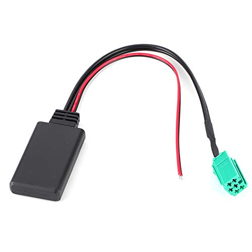 Adaptador de audio Bluetooth para coche Módulo Bluetooth estéreo de 6 pines Adaptador de cable de entrada para coche apto para Re_nault Clio/Espace/Laguna