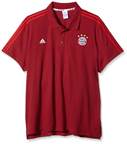adidas 2015-2016 Bayern Munich 3S Polo Shirt (Red)