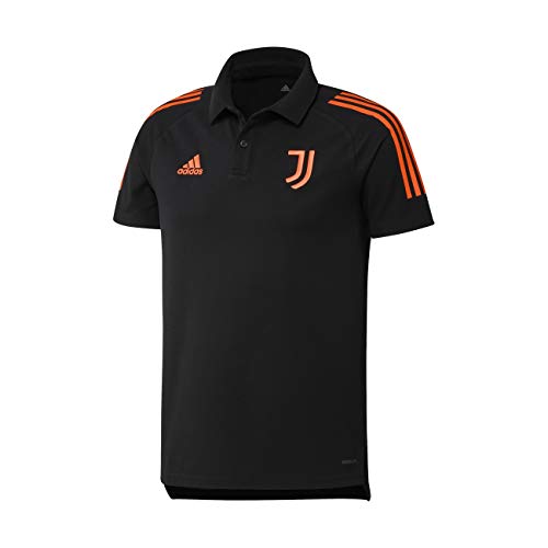 adidas Juventus Polo UCL Champions - Temporada 2020/2021-100% Original - Producto 100% Oficial - M, Negro