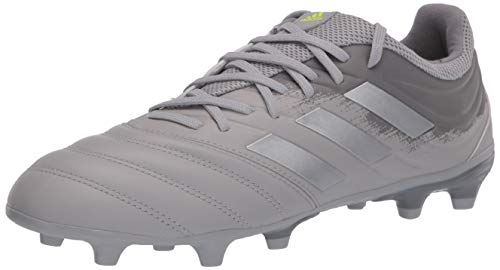 adidas Men's COPA 20.3 FG Football Shoe, Grey two/silver Met./ Solar Yellow, 9 Standard US Width US