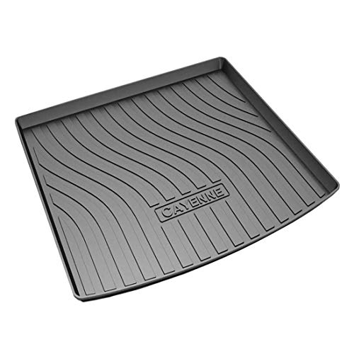 Alfombrilla Protectora De Goma para Maletero, Almohadilla para Bandeja De Revestimiento De Maletero De Coche A Medida Accesorios para Maletero Trasero Antideslizantes, para P-orsche Cayenne E-Hybrid