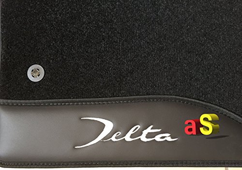 Autoshop 11018/Delta - Alfombrillas con bordados en piel y botones de montaje