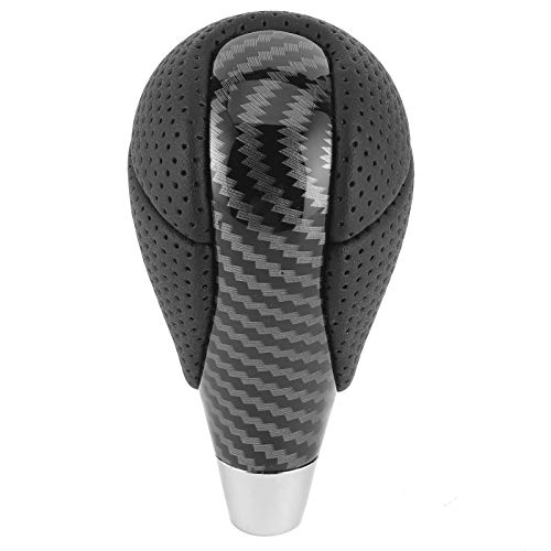 Cabezal de cambio de marchas, cuero artificial de 3,7 x 1,8 pulgadas, pomo de cambio de marchas ergonómico, ajuste de repuesto para Crown/Alphard/Vellfire(Black) Cabezal de cambio de marchas, cuero artificial de 3,7 x 1,8 pulgadas, pomo de cambio de marchas ergonómico, ajuste de repuesto para Crown/Alphard/Vellfire(Black)