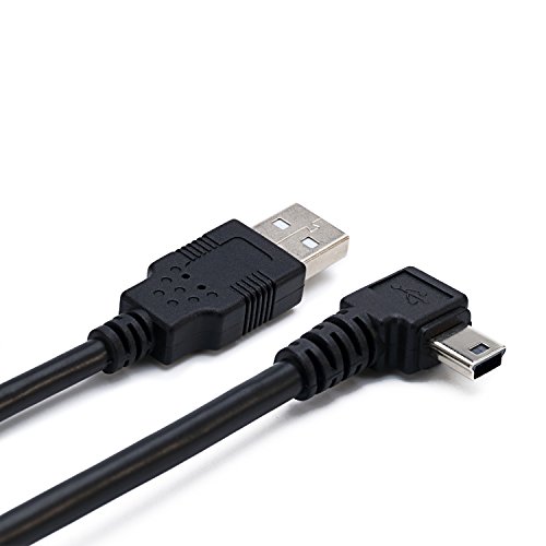 CableDeconn 180 cm USB A macho a mini USB B macho de 5 pines derecho ángulo adaptador carga Cable de sincronización de datos