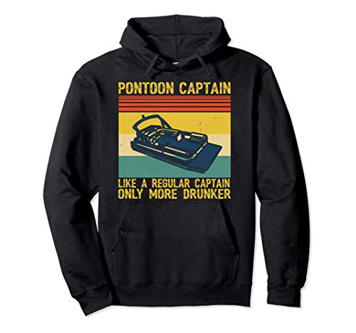 Camiseta de capitán de pontón Like a Regular Captain Retro Sudadera con Capucha