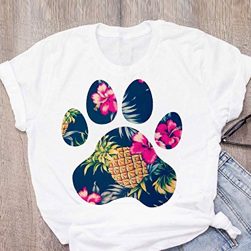 Camiseta para Mujer Camiseta Mujer Estampado Sandía Piña Estampado Fruta Manga Corta Verano Mujer Top Camiseta Mujer Camiseta Harajuku Camiseta L 20065