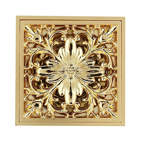 Drenaje de piso ducha de latón cuadrado 4 '' con cubierta extraíble Desagüe de piso antiguo tallado de arte Desodorat Desagüe de piso Inserto de azulejos de baño Escurridor de piso con tapa de f Drenaje de piso ducha de latón cuadrado 4 '' con cubierta extraíble Desagüe de piso antiguo tallado de arte Desodorat Desagüe de piso Inserto de azulejos de baño Escurridor de piso con tapa de f