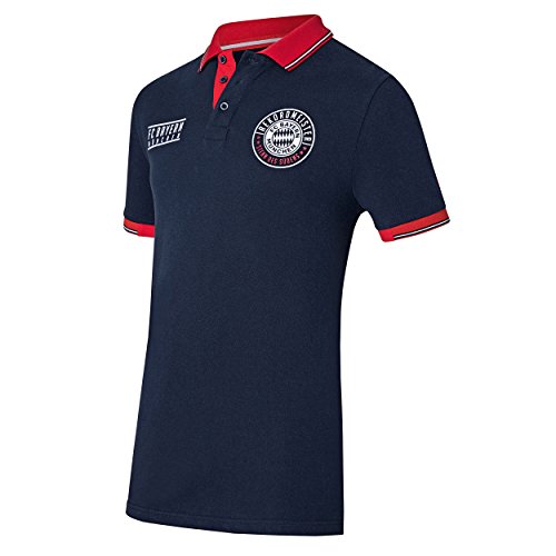 FC Bayern Múnich - Polo compatible con camiseta + pegatina de Múnich Forever, camiseta, FCB, camiseta y camiseta (S)