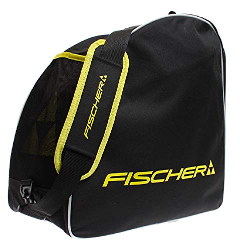 fischer Alpine Eco - Bolsa para Botas de esquí, Alpine Eco - Bolsa para Botas de esquí, Color Negro y Amarillo, Negro y Amarillo, Talla única