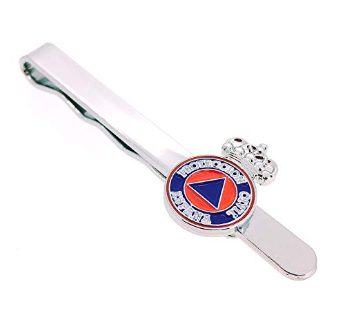 Gemelolandia Pasador de Corbata Escudo de Protección Civil | Pisa Corbatas Para usar en Bodas y en Eventos formales - Da un toque Elegante