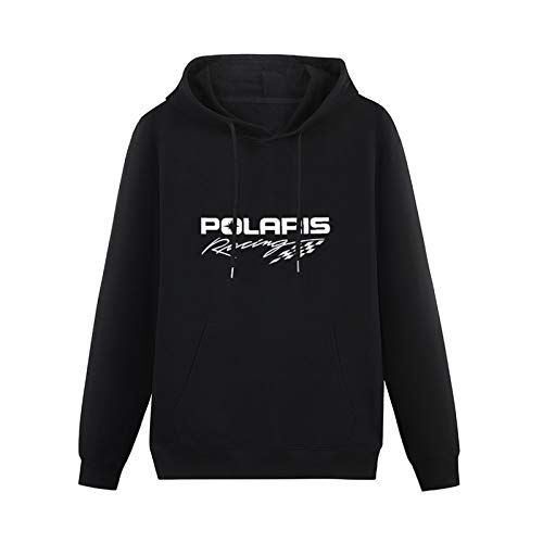haiqun Mens Polaris RZR Racing Graphic Casuals Fashion Hoodies Long Sleeve Pullover Loose Hoody Sweatershirt Black L