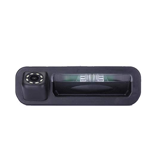 HDMEU HD CCD Car Boot Handle Reversing Camera Colour Camera Parking Camera 8 LED Night Vision Reversing System Parking Aid Waterproof and Shockproof for Ford Escort Focus 2 3 2012 2013