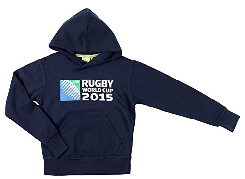 IRB 2015 - Sudadera con capucha de la Copa del Mundo de Rugby IRB 2015 (colección oficial, talla de niño), color Azul - azul marino, tamaño 8 años