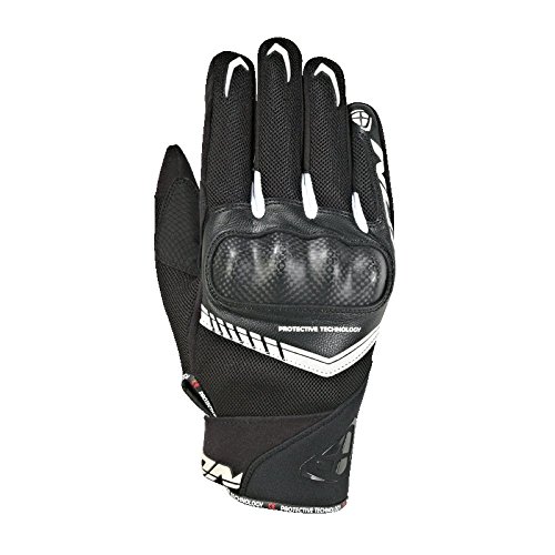 Ixon par de guantes moto hombre RS Loop 2 talla negro, color blanco, talla S
