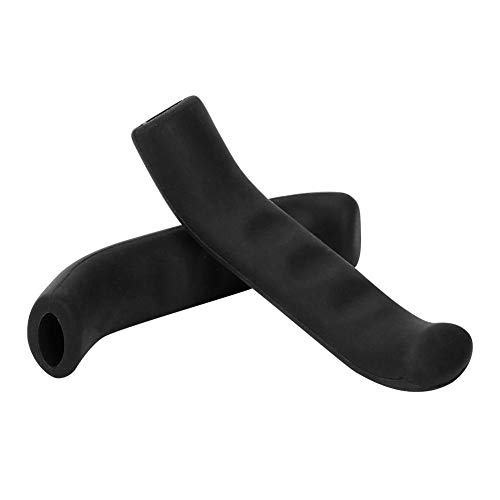 Keenso Funda para Maneta de Freno, 1 par Cubierta del el Freno para Patinete, Bicicleta Plegable, Bicicleta de Montaña (Negro)