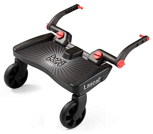 Lascal BuggyBoard m1B Plataforma con ruedas y amplia superficie, accesorio para niños de 2 a 6 años (22 kg), compatible con la silla de paseo Lascal M1 Buggy, gris