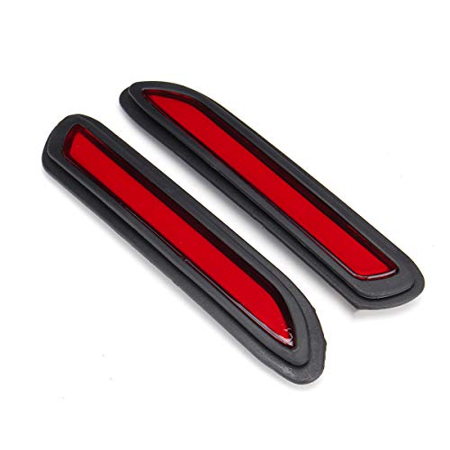 LED Piloto Trasero Luz,1 Par De Reflectores De Parachoques LED De 12 V 5 W para Coche, Luz Trasera Roja, Lámpara De Freno para Mitsubishi AU