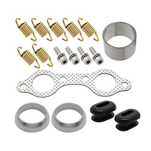 LIZONGFQ Zhang Asia Kit de reparación de tuberías de Enlace de Escape UTV Fit para Polaris Ranger RZR 800 RZR800 EFI 2008 2010