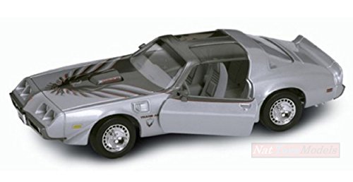 LUCKY Die Cast Model Compatible con Pontiac Firebird Trans Am 1979 Silver 1:18 DIECAST LDC92378S