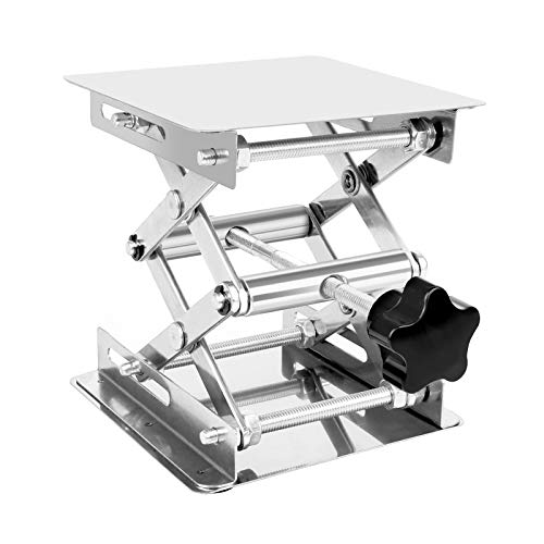 Mesa Elevadora de Laboratorio 100 x 100 mm Plataforma Elevadora de Laboratorio de Acero Inoxidable para Experimento Científico, Capacidad de Carga 10kg Mesa Elevadora de Laboratorio 100 x 100 mm Plataforma Elevadora de Laboratorio de Acero Inoxidable para Experimento Científico, Capacidad de Carga 10kg