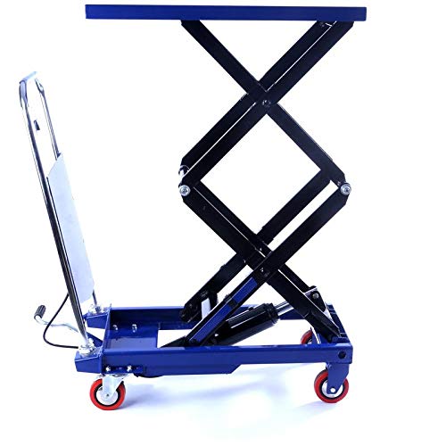 Mesa elevadora hidráulica - Carros de plataforma elevadora - 150 kg - Altura de elevación 1100 mm Mesa elevadora hidráulica - Carros de plataforma elevadora - 150 kg - Altura de elevación 1100 mm