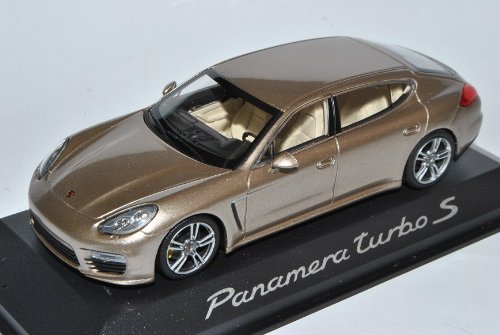 Minichamps Porsche Panamera Turbo S Beige Champán a partir de Facelift 2013 1/43 Modelo Coche