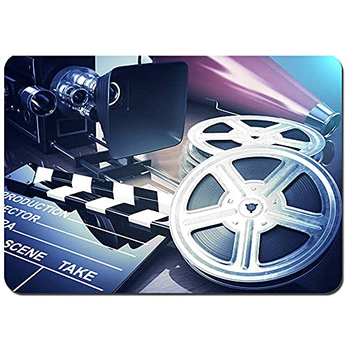 N\A Baño Aseo Piso Alfombra de Puerta Video Película Cine Concepto Vintage Carretes de cámara Retro y cl Alfombra Suave Antideslizante para Dormitorio Alfombra, Lavable a máquina N\A Baño Aseo Piso Alfombra de Puerta Video Película Cine Concepto Vintage Carretes de cámara Retro y cl Alfombra Suave Antideslizante para Dormitorio Alfombra, Lavable a máquina
