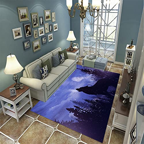 N/S Alfombra Sala de Estar Dormitorio Alfombra Moderno Impreso en 3D Decoración para el hogar Alfombra Suave Antideslizante F-2251Q 80X150Cm