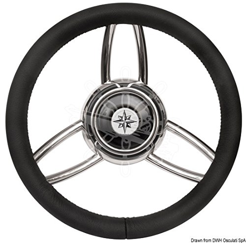 Osculati Volante Bliz Poliuretano morbido Nero (Blitz Steering Wheel w/Soft polyurethan