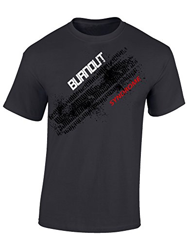 Petrolhead: Burnout Syndrome - Camiseta Motor - Regalo Hombre - T-Shirt Racing - Camisetas Coches - Tuning - Moto - Coche - Car - Cafe Racer - Biker - Rally - JDM - Motores - Unisex (S)