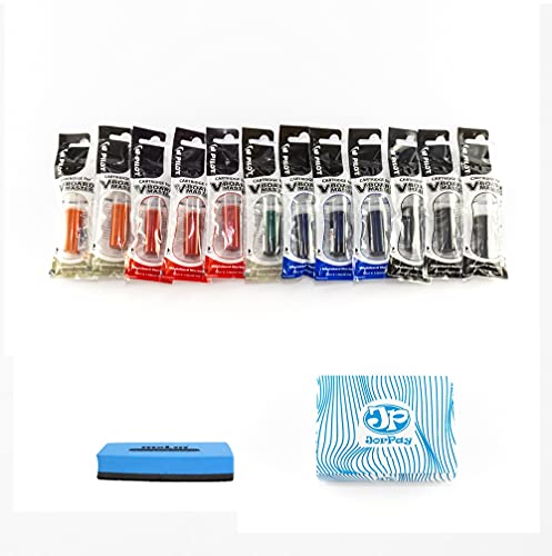 Pilot-Recambios Pilot VBoard Master-Para Pizarra Blanca 12 Unidades (3 Azules,3 Negros,3 Rojos,2 Naranja y 1 Verde) + Borrador Magnetico Molin-En una practica caja para su mejor conservación Pilot-Recambios Pilot VBoard Master-Para Pizarra Blanca 12 Unidades (3 Azules,3 Negros,3 Rojos,2 Naranja y 1 Verde) + Borrador Magnetico Molin-En una practica caja para su mejor conservación