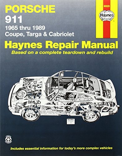 Porsche 911, 1965-89 Coupe, Targa and Cabriolet Automotive Repair Manual (Haynes Automotive Repair Manuals) Revised Edition by Haynes, J. H., Ward, P.B. published by Haynes Manuals Inc (1988)
