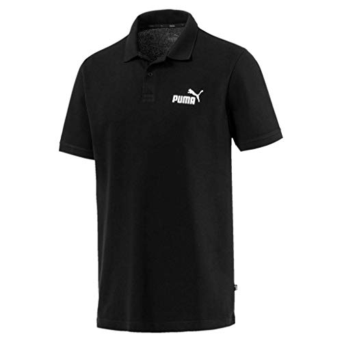 PUMA ESS Pique Polo Camiseta Polo, Hombre, Cotton Black, XL
